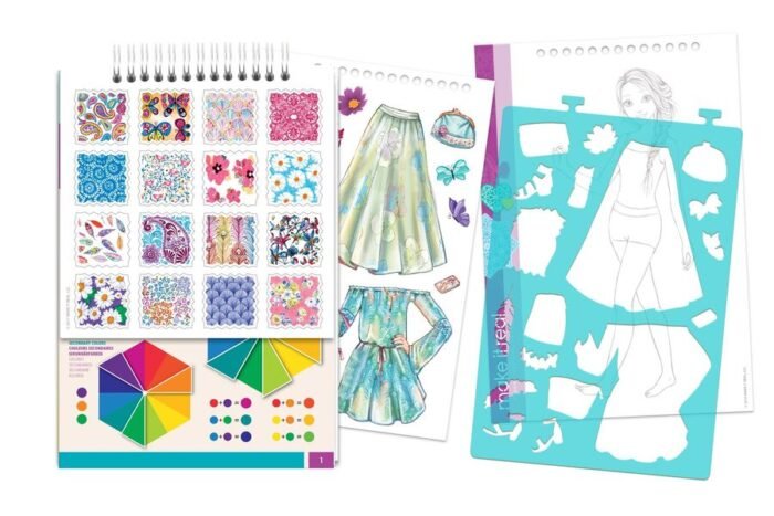 Make it Real: Блокнот з трафаретами для створення модних коллекцій: «Квіткова фантазія» - Зображення 3