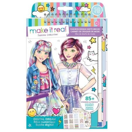 Make it Real: Блокнот з трафаретами для створення модних коллекцій: «Рожева мрія»