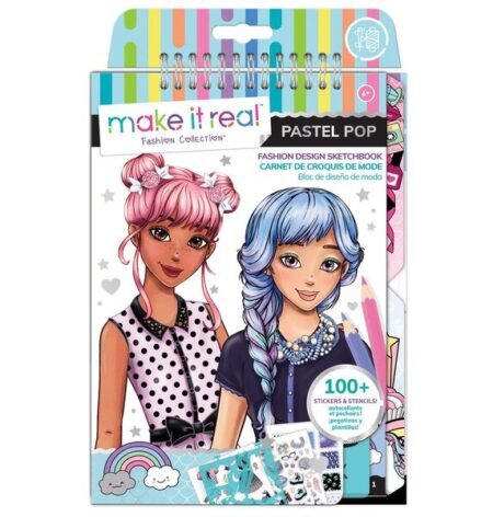 Make it Real: Блокнот з трафаретами для створення модних коллекцій «Модна вечірка»