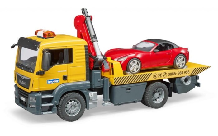 Набір іграшковий Bruder евакуатор MAN TGS з родстером - Зображення 2