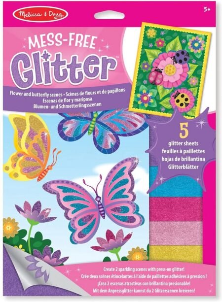 Набір для творчості з блискучими наліпками *Квіти і метелики* Melissa&Doug (MD19511)