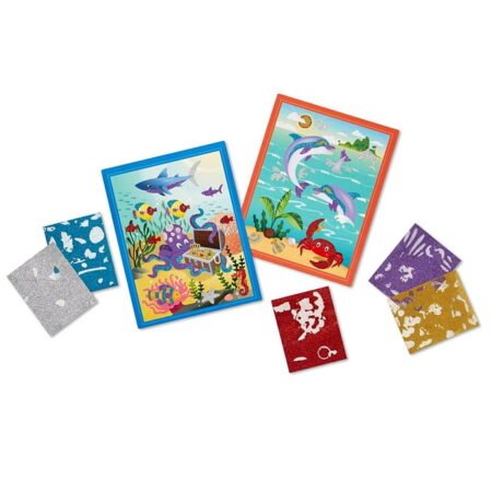 Набір для творчості з блискучими наліпками *Морські мешканці* Melissa&Doug (MD19510) - Зображення 3