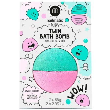 Бомбочка для ванни NK Подвійна, колір рожевий-зелений