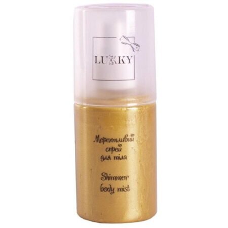 Мерехтливий спрей для тіла дитячий, т.м. «Lukky».Колір золотистий