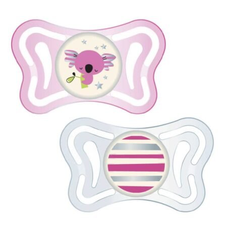 Пустушка Physio Light силіконова від 6 до 16 місяців 2шт. (люмінесцентна)