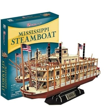 T4026h CubicFun ТРИВИМIРНА ГОЛОВОЛОМКА-КОНСТРУКТОР *ПАРОПЛАВ МІССІСІПІ* серія Т - Зображення 2