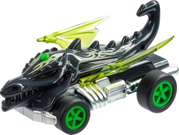 Іграшка автомобіль Дракон зі світлом та рухливими крилами HOT WHEELS CREATURES DRA - Зображення 2
