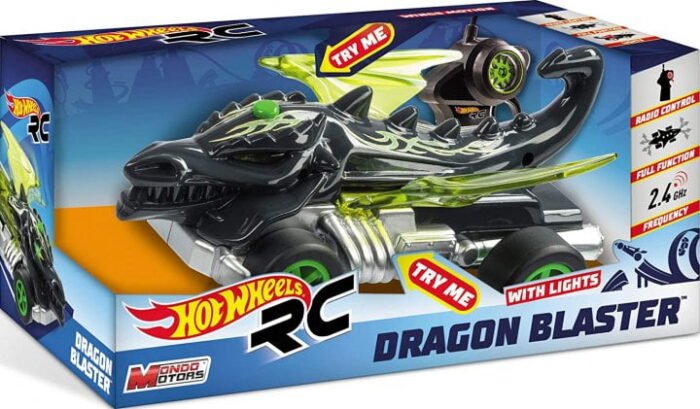 Іграшка автомобіль Дракон зі світлом та рухливими крилами HOT WHEELS CREATURES DRA - Зображення 1