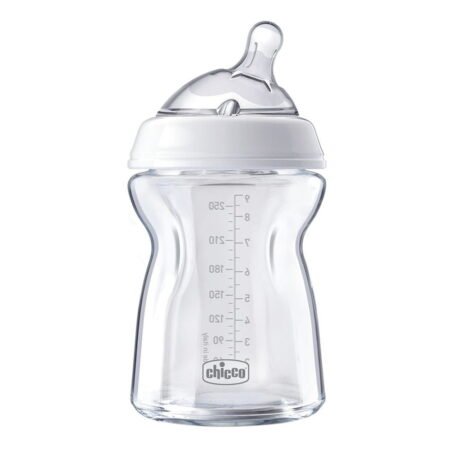 Пляшка склянаNatural Feeling 250мл. соска силіконова від 2 місяців нормальний потiк - Зображення 2