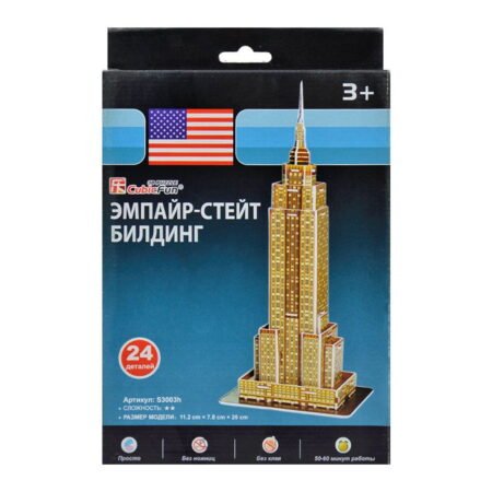 CubicFun Тривимірна головоломка-конструктор *ЕМПАЙР СТЕЙТ БІЛДІНГ* серія міні S3003h