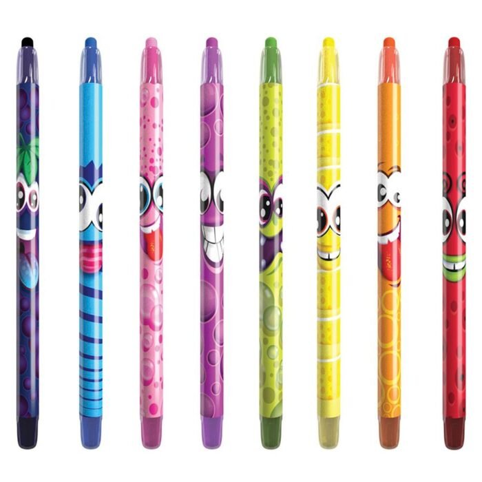 Набор ароматных восковых карандашей для рисования - РАДУГА (8 цветов) - Зображення 2