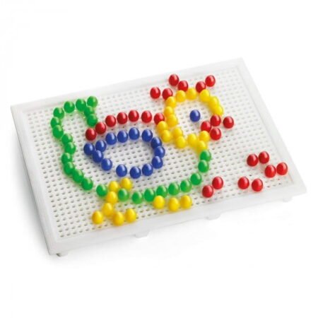 Набір - ДЛЯ ЗАНЯТЬ МОЗАЇКОЮ (10 мм фішки (100 шт.) + дошка 22х16) - Зображення 2
