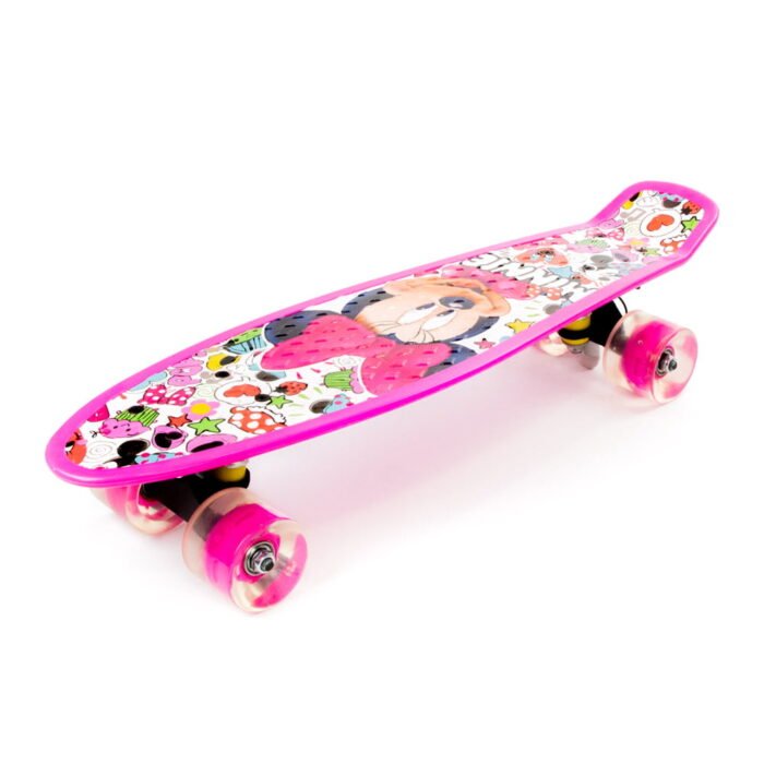 Пенні Борд 56*15 см, арт SC195602 (SC185602), Мінні Маус, алюм., світло,PU - Зображення 1