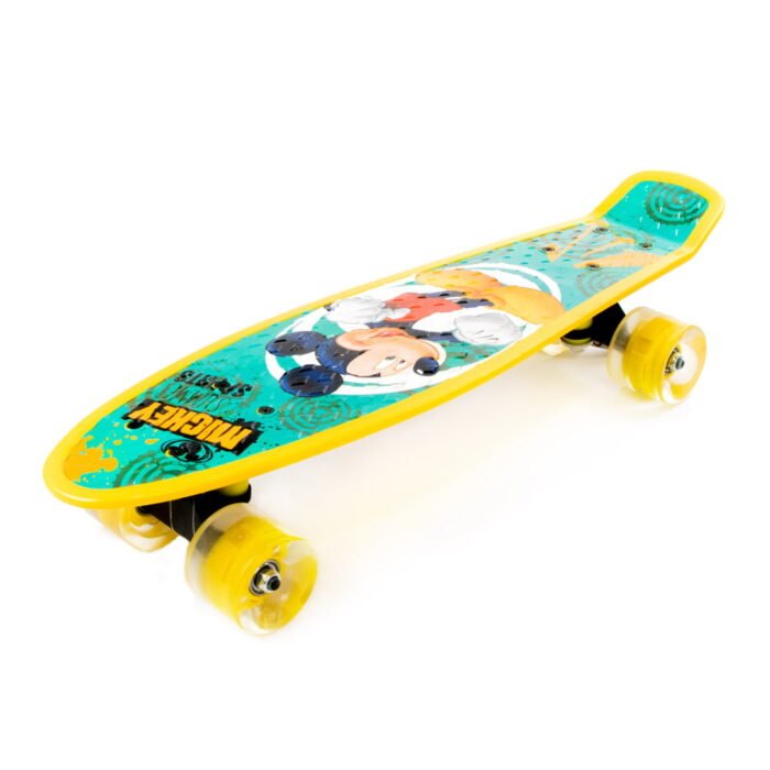 Пенні Борд 55*14 см, арт SC195603 (SC185603), Міккі Маус, алюм., світло,PU - Зображення 1