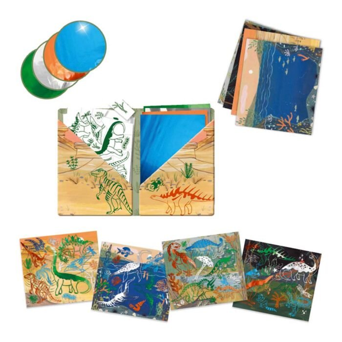 DJECO Художні патчі металізовані *Динозаври*, DJ09463 - Зображення 2