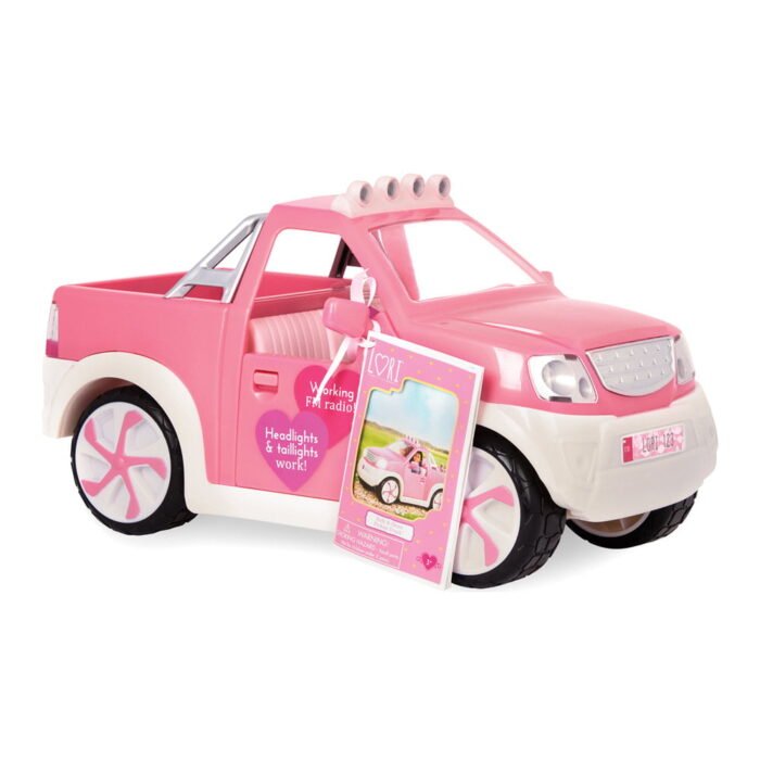 Транспорт для ляльок LORI Джип рожевий з FM радіо LO37033Z - Зображення 1