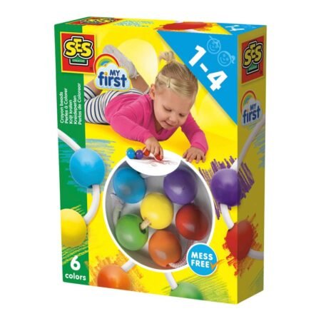 Набор для рисования серии *My first* - ВОСКОВЫЕ КАРАНДАШИ-БУСИНКИ (6 цветов)