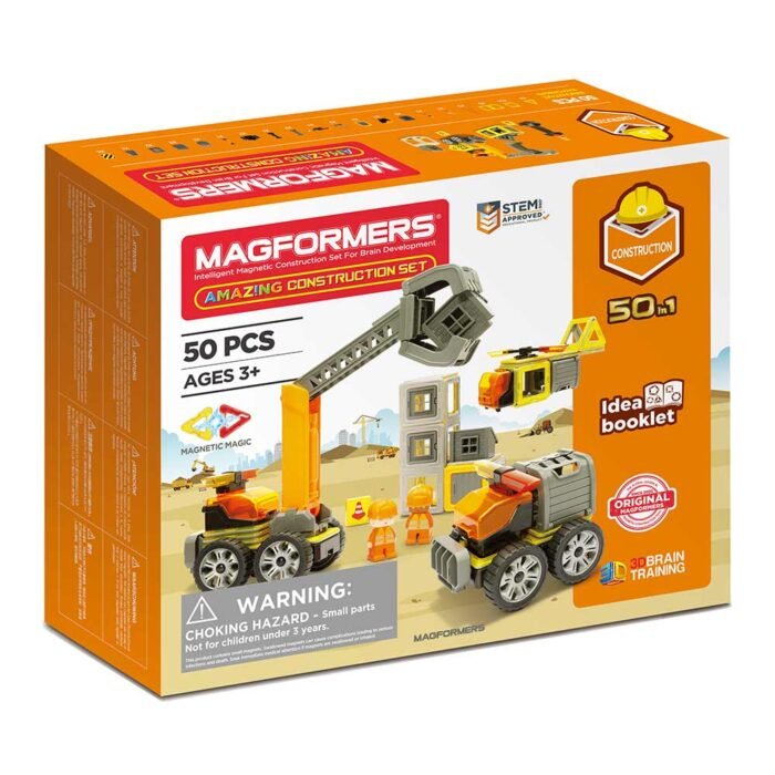 Magformers. Магнітний конструктор «Будівництво», 50 ел. - Зображення 1