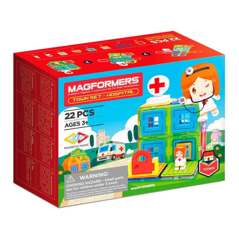 Magformers. Магнітний конструктор «Лікарня», 22 ел.