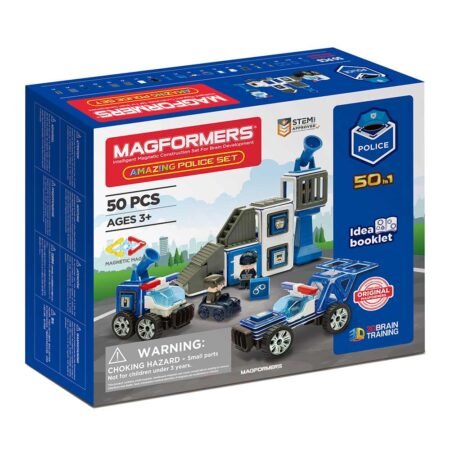 Magformers. Магнітний конструктор «Поліція», 50 ел.