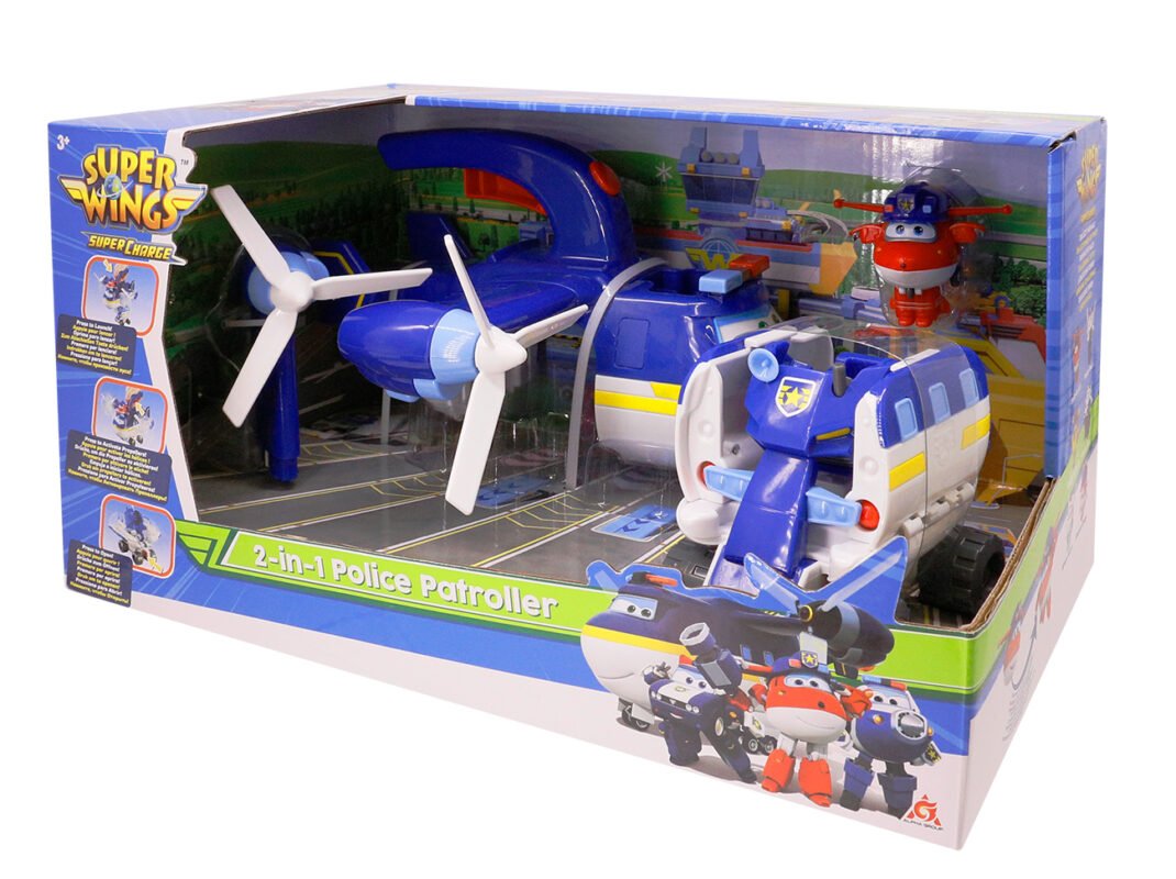 Ігровий набір Super Wings 2-in-1 Police Patroller 2в1 Поліцейський транспорт