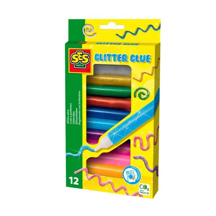 Набор жидкого клея с блестками – ЯРКИЕ БЛЁСТКИ (12 ШТ) - Зображення 1