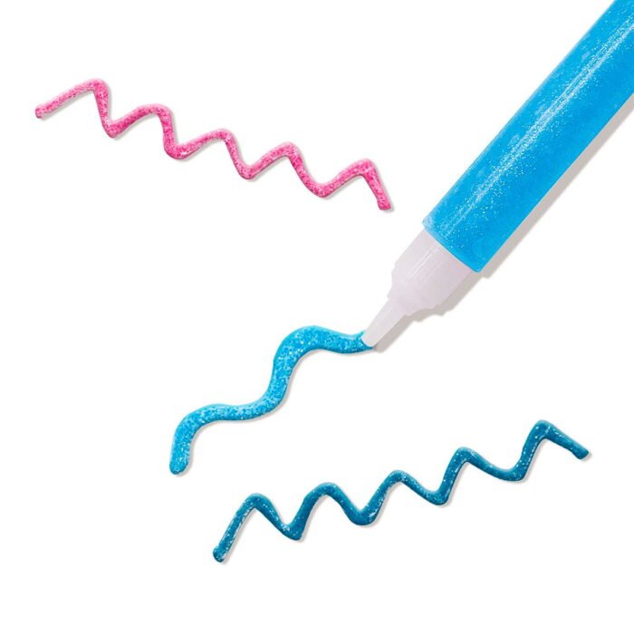 Набор жидкого клея с блестками – ЯРКИЕ БЛЁСТКИ (12 ШТ) - Зображення 2