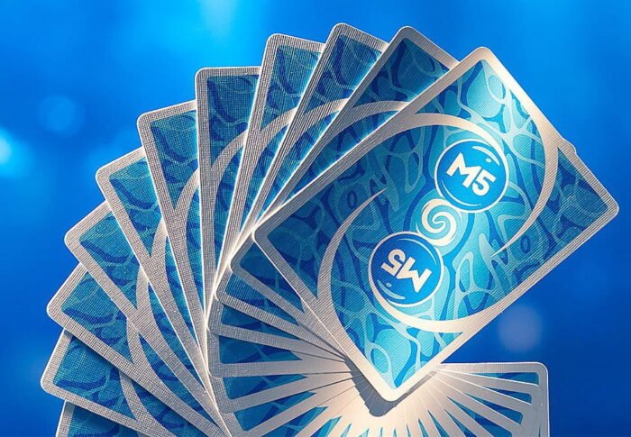 MF004 Гральні карти для демонстрації фокусів та трюків Magic Five – M5 Blue Deck - Зображення 2