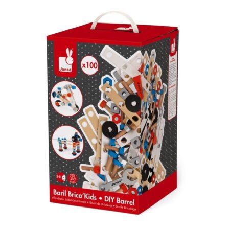 Конструктор дерев'яний Janod DIY 100 ел. J06479