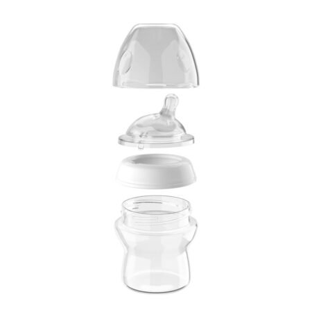 Пляшка склянаNatural Feeling 250мл. соска силіконова від 2 місяців нормальний потiк - Зображення 3