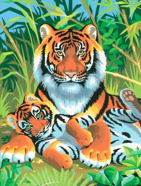 Набір для творчості Sequin Art PAINTING BY NUMBERS JUNIOR Тигри SA0029 - Зображення 2