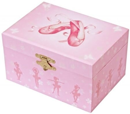 Trousselier Музична люмінесцентна шкатулка-куб Балерина, з дизайном Пуанти, рожева - Зображення 2