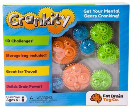 Головоломка Різнокольорові Шестерінки Fat Brain Toys Crankity  (F140ML)