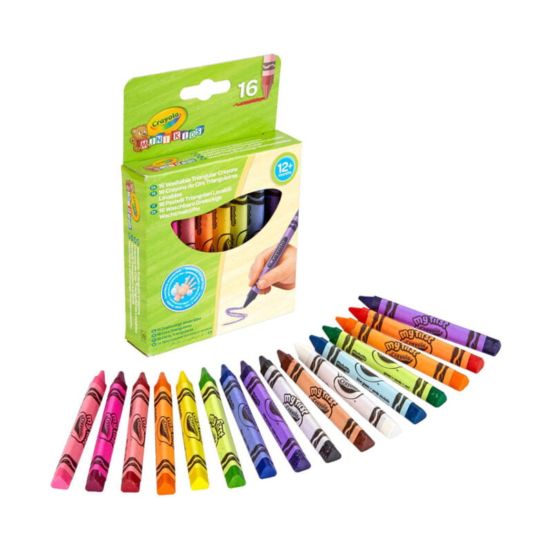 Mini Kids Набір трикутної воскової крейди для малюків, 16 шт