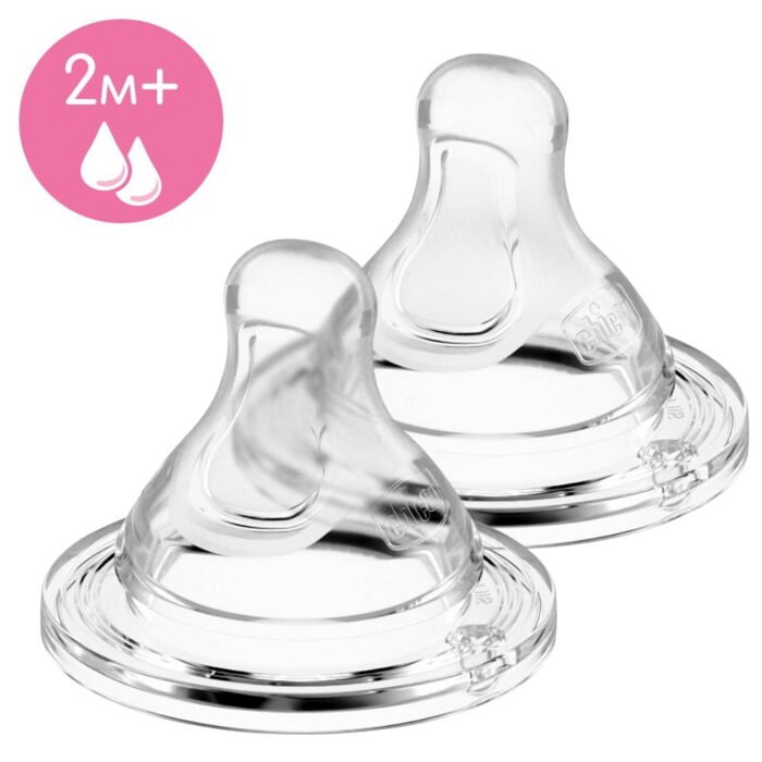 Соска силіконова фізіологічна *PERFECT 5* від 2 місяців середній потік  2шт. - Зображення 2