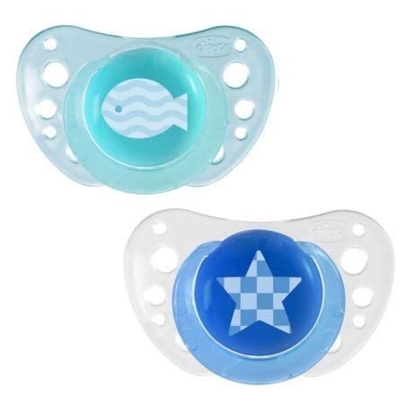 Пустушка Physio Air силіконова від 6 до 16 місяців 2шт. (блакитна)