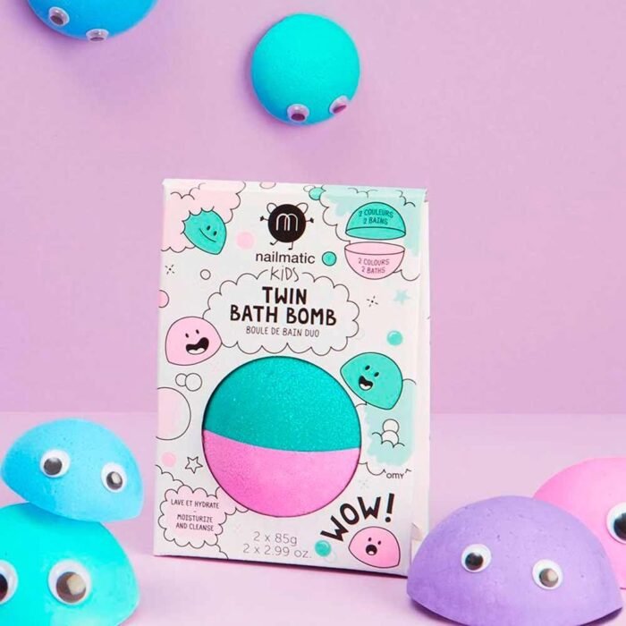 eec2859b754c1bd0bf6236b5789bed10 Бомбочка для ванни NK Подвійна, колір рожевий-зелений - Зображення 2