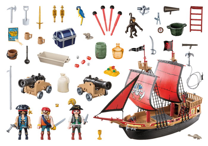 Ігровий набір конструктор Playmobil *Pirates Skull Pirate Ship* - Зображення 2