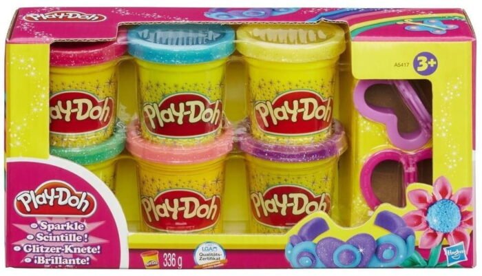 Набір пластиліну 6 контейнерів (блискуча колекція) - Зображення 1