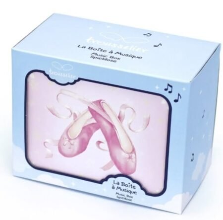 Trousselier Музична люмінесцентна шкатулка-куб Балерина, з дизайном Пуанти, рожева