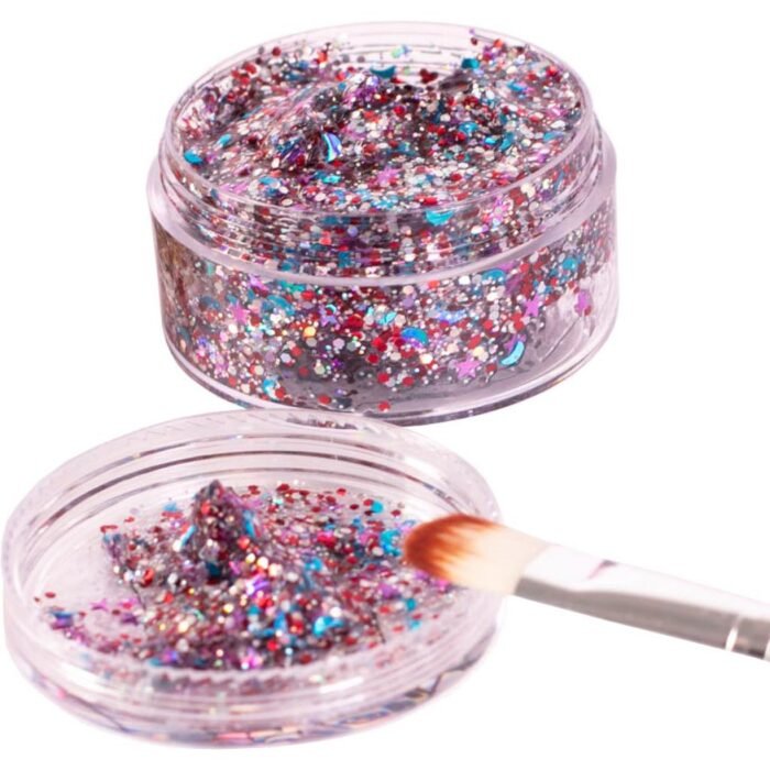 Дитячі гель-блискітки для тіла, обличчя, волосся,  т.м. «Lukky» . Колір мікс - Зображення 3