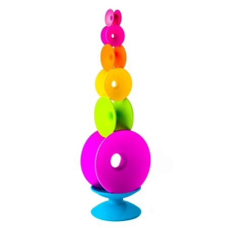 Пірамідка Башта з кольорових котушок Fat Brain Toys Spoolz  (F181ML) - Зображення 2