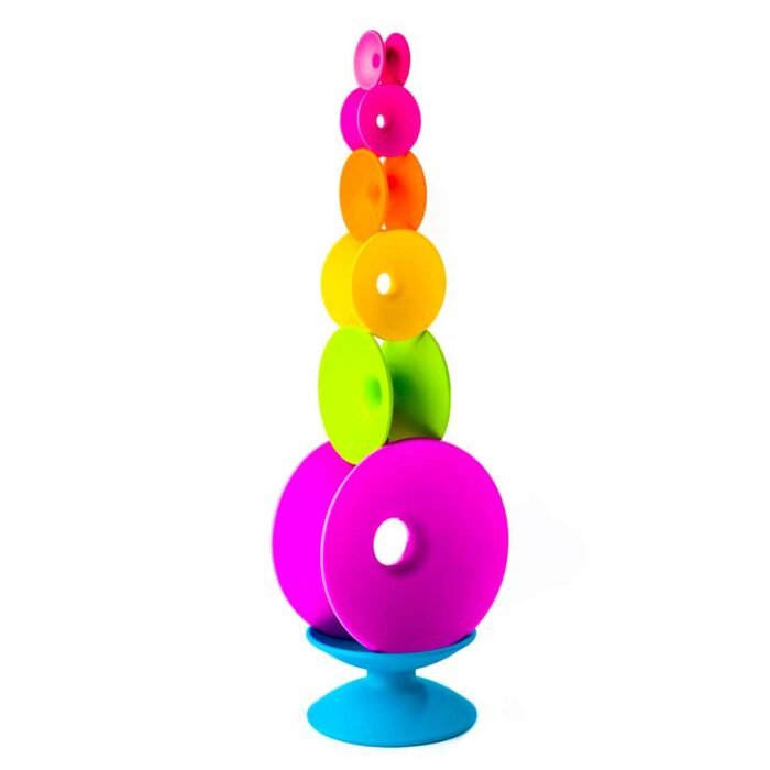 Пірамідка Башта з кольорових котушок Fat Brain Toys Spoolz  (F181ML) - Зображення 2