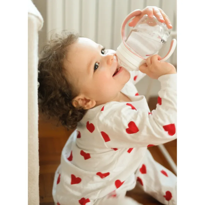 Поїльник навчальний Beaba 2 в 1 210 мл рожевий - Зображення 3