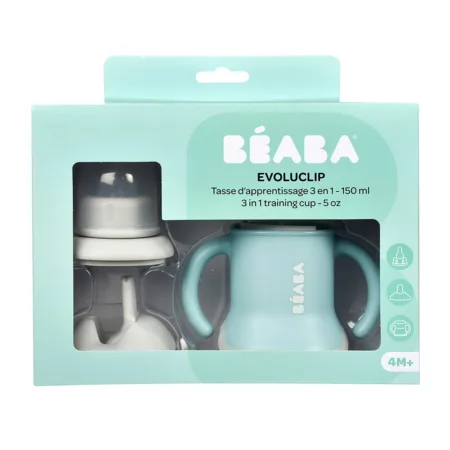 Поїльник Beaba Ellipse 3 в 1 Evoluclip Training Cup airy NEW