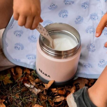 Термос для їжі Beaba 300 мл. рожевий-сірий - Зображення 3