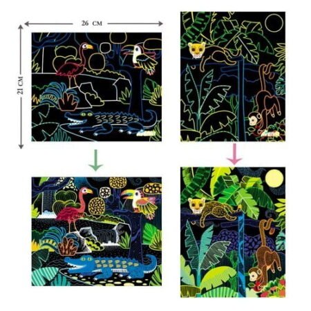 Набір для творчості, скретч-арт *Лісові тварини* - Зображення 2