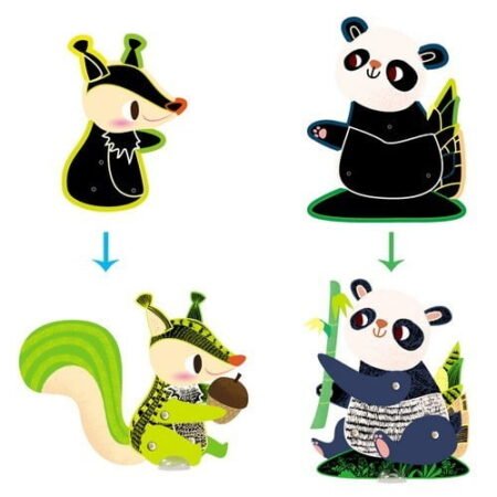 Набір для творчості, скретч-арт *Лісові тварини* - Зображення 3