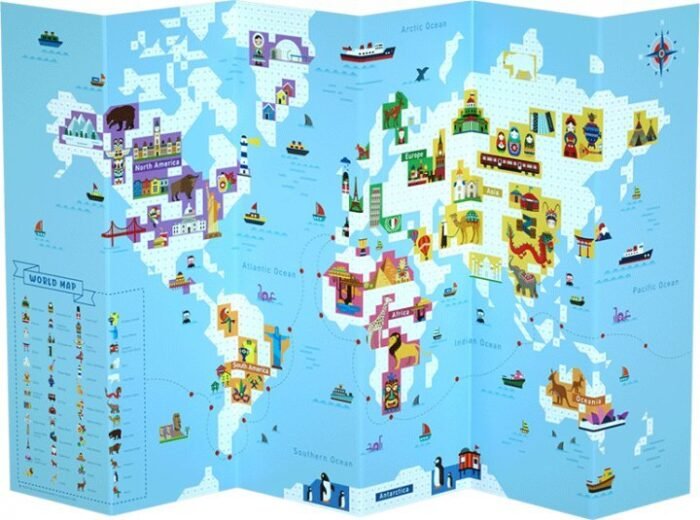 Постер с наклейками Карта Мира - Зображення 2