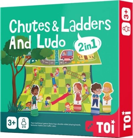 2041002 Настільна гра 2 в 1 *Лудо плюс Підйоми та спуски*